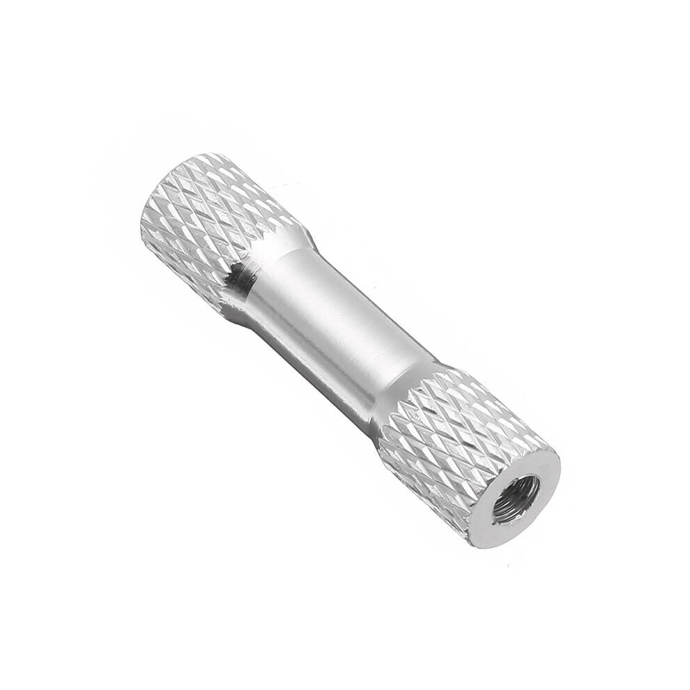 (Silver) 10Pcs M3 25mm Knurled Standoff Aluminum Alloy Multicolor