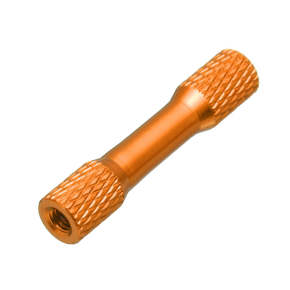 (Orange) 10Pcs M3 15mm Knurled Standoff Aluminum Alloy Multicolor