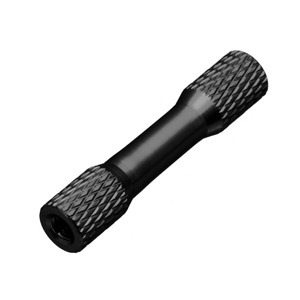 (Black) 10Pcs M3 15mm Knurled Standoff Aluminum Alloy Multicolor