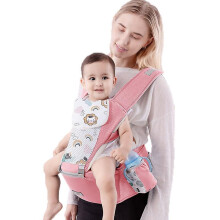 (Pink) Baby Carrier Hip Seat Sling Wrap Carrier Hold Waist Belt Backpack Carriers