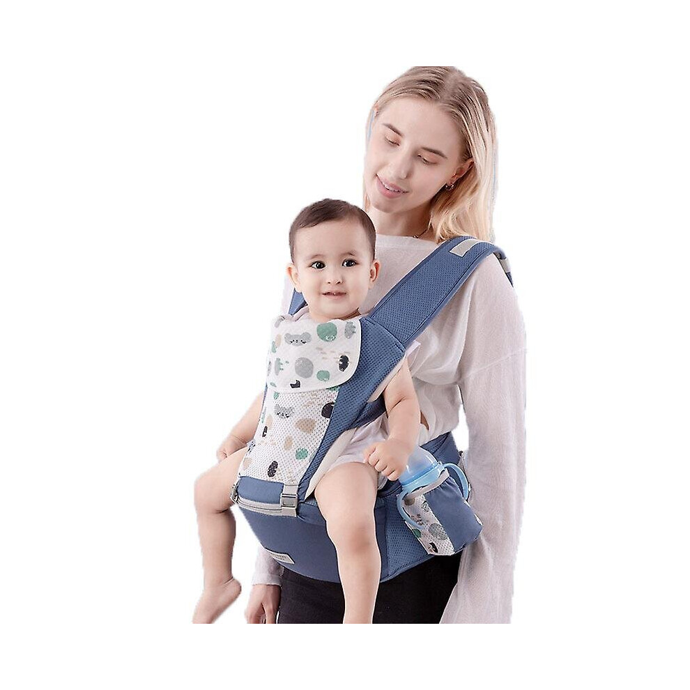 (Blue) Baby Carrier Hip Seat Sling Wrap Carrier Hold Waist Belt Backpack Carriers Blue