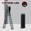 5.7M Folding Ladder Aluminium Ladder Multi Purpose Extendable 1