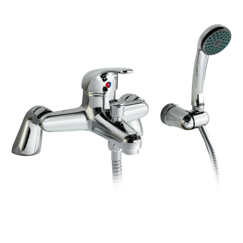 NES Home Studio Bath Shower Mixer Tap With Shower Handset Chrome