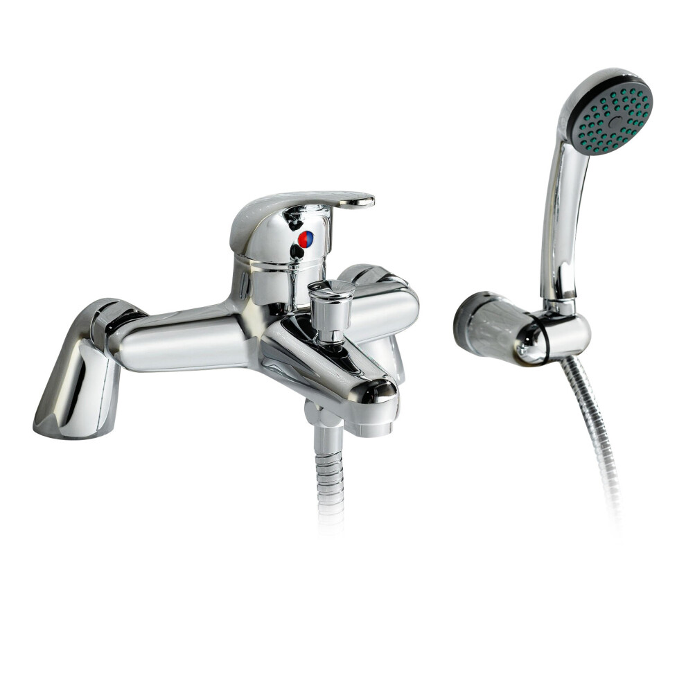 Studio Bath Shower Mixer Tap With Shower Handset Chrome