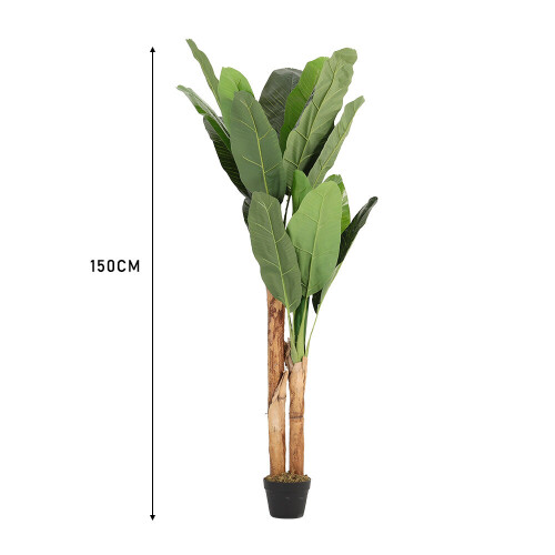 Living And Home 150cm Artificial Banana Tree For Home Decor Artificial Bonsai Tree 1