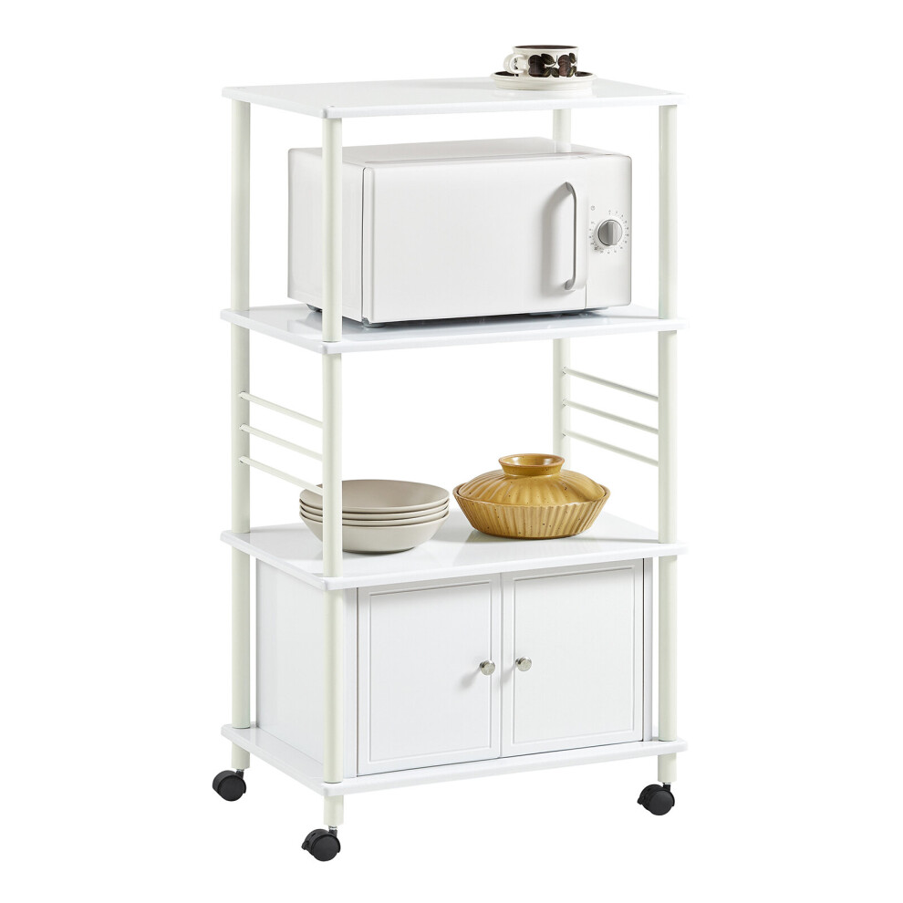 SoBuy FRG12-W, Kitchen Storage Trolley Kitchen Cabinet Microwave Shelf