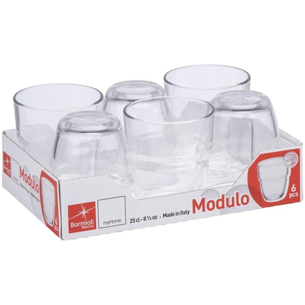 Bormioli Rocco Glass 6pcs modulo 250ml