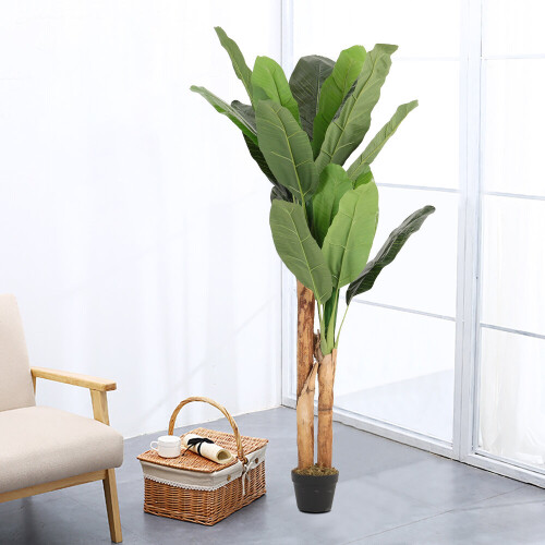 Living And Home 150cm Artificial Banana Tree For Home Decor Artificial Bonsai Tree