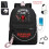 Stranger Things HELLFIRE CLUB Unisex σχολικό σακίδιο Rucksack Laptop τσάντα USB 2