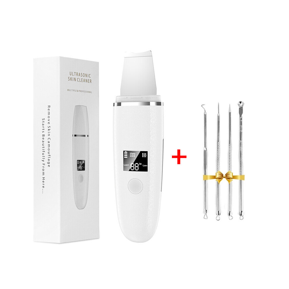 Gacloz White ( B) Ultrasonic Skin Scrubber Blackhead Peeling Remover