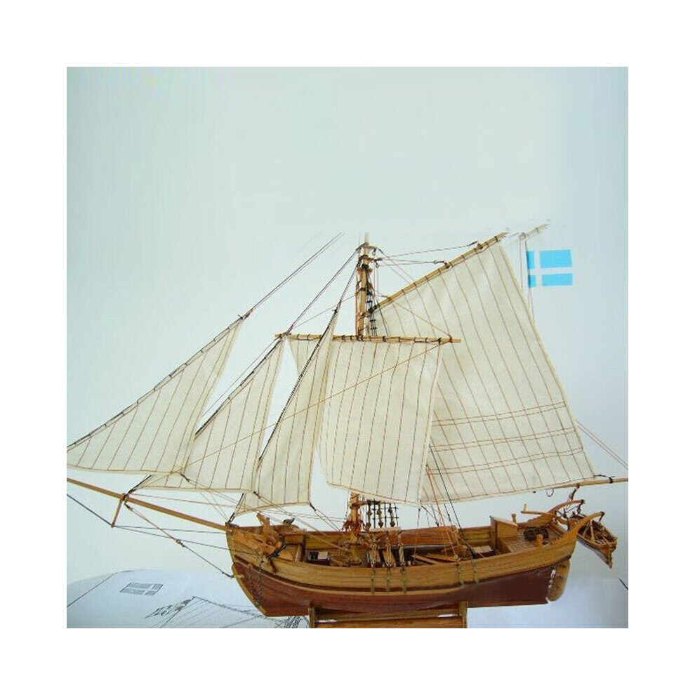 Wooden Assembly Ship Model Building DIY Fishing Boat Laser Decoration Kits Toy Gift