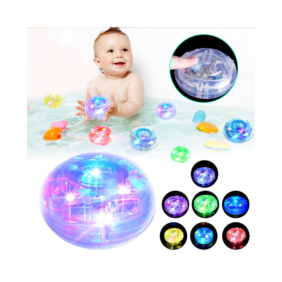 Waterproof Bathroom Tub Baby Shower Bath Time Changing Kids Fun Party LED Light RGB Colors Toys