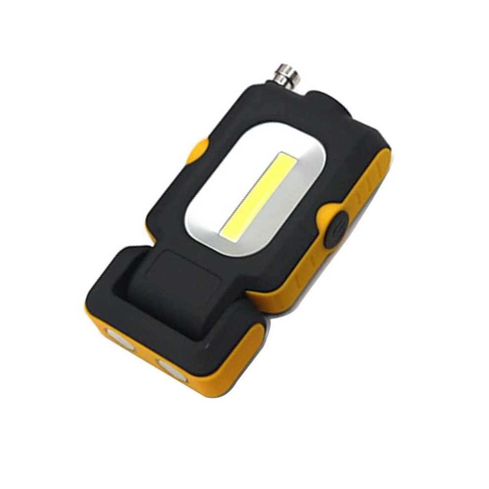(Yellow) 5 in1 LED + COB Dual Light Magnetic Antenna Picker Work Light