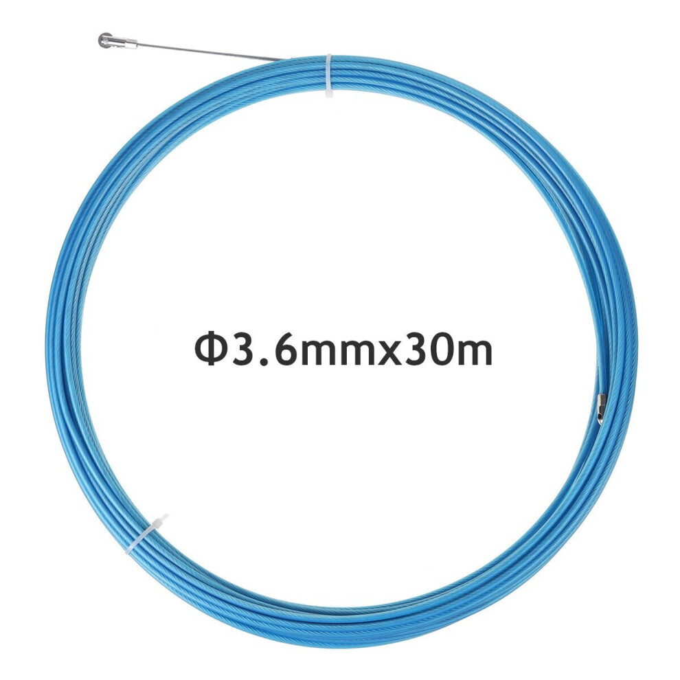 (30M) 3.6mm Diameter 10-30m Length Durable Cable Puller Fiberglass Wire Cable Puller Electrical Tool Fish Tape 10m to 30m Length