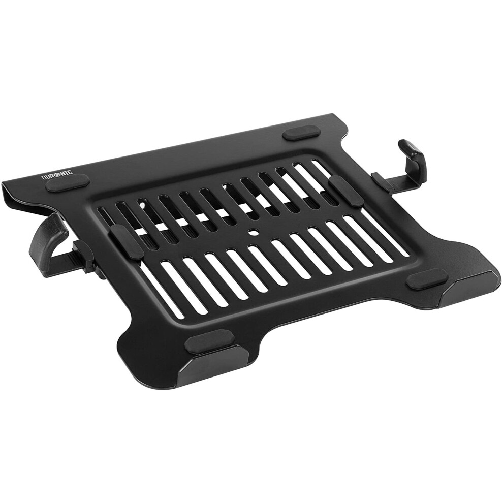Duronic Dml7 Laptop Attachment Stand, Support Tray For Laptop, Tablet Or Macbook, Vesa 75/100, 5Kg Capacity, For Duronic Desk Mounts (Black) Black 5060184200103