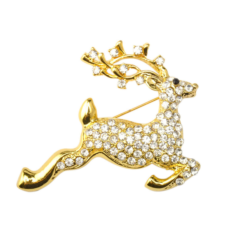 Shining Rhinestone Crystal Brooch Collar Clip Pin Clothes Accessory Jewelry Scarf Buckle