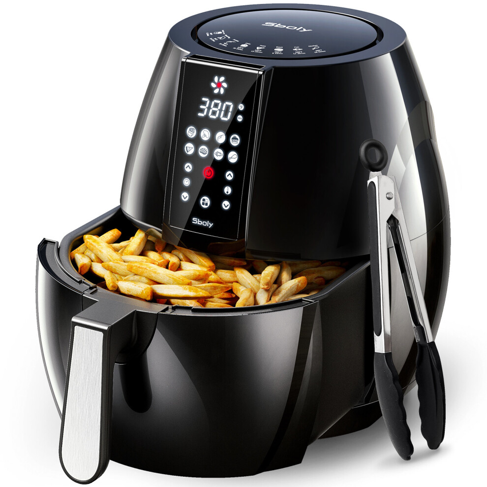 Air Fryer 1500W 6L with LCD Touch Digital Display Timer for Low Fat