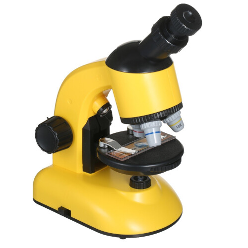(Orange) Kids Microscope Objects and Specimen Observation Magnification with Battery LED Light 1