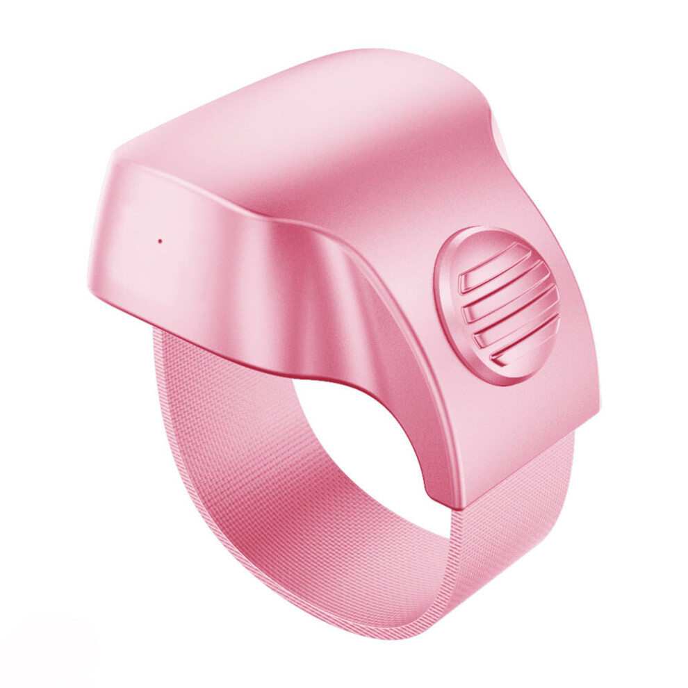 (Pink) Phone Camera Remote bluetooth Controller Smart Finger Ring Wearable Devices