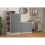 Seconique Nevada Petite Open Shelf Wardrobe Grey Gloss/Light Oak Effect Veneer 4