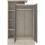 Seconique Nevada Petite Open Shelf Wardrobe Grey Gloss/Light Oak Effect Veneer 3