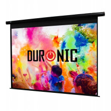 Duronic EPS115/169 115" Electric Projector Screen, 115 Inch Wall Mountable HD Projector Screen, 16:9 Ratio, White +1 Gain Factor (254x143cm/100x56in)
