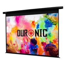 Duronic EPS133/169 133" Electric Projector Screen, 133 Inch Wall Mountable HD Projector Screen, 16:9 Ratio, White +1 Gain Factor (295x165cm/116x65in)