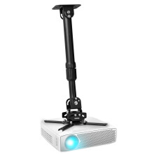 Duronic PB04XL Projector Mount, Ceiling/Wall Bracket, 13.6kg Capacity, Universal, Heavy Duty, Fittings Included, Rotate 360