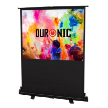 Duronic FPS100/43 100" Freestanding Projector Screen, 100 Inch Wall Mountable HD Projector Screen, 4:3 Ratio, White +1 Gain Factor (203x152cm/80x60in)