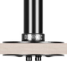 Duronic DM-GR-01 Grommet 1, Adaptor for Fixing Monitor Arm Bracket via a Hole in the Desk, Compatible with Duronic DM15 DM25 DM35 DM45 Ranges (Black)