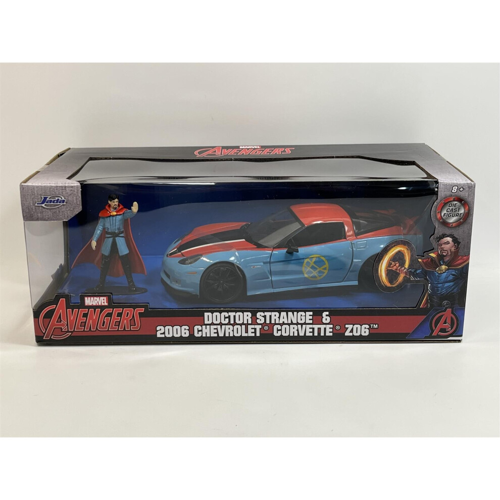 New Jada Doctor Strange And 2006 Chevrolet Corvette Z06 1:24 Scale 5024 253225024