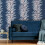 Muriva Dhara Leaf Wallpaper Blue Muriva 191503 2