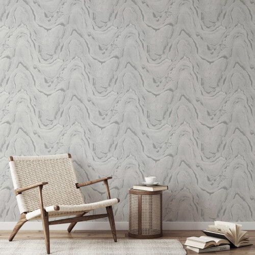Muriva Woodgrain Wallpaper Silver Muriva 199502 1