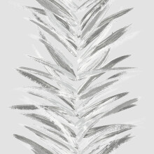 Dhara Leaf Wallpaper Silver Muriva 191501