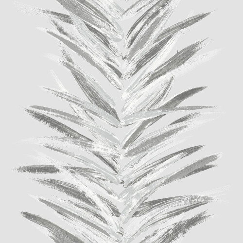 Muriva Dhara Leaf Wallpaper Silver Muriva 191501