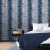 Muriva Dhara Leaf Wallpaper Blue Muriva 191503 3