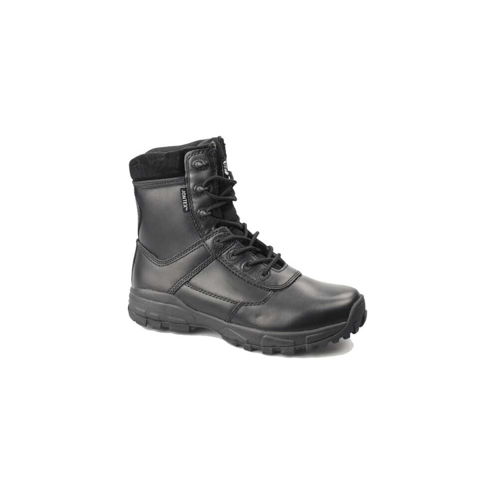 (Black, UK 8) Grafters Ambush Mens Waterproof Combat Military Cadet Leather Boots