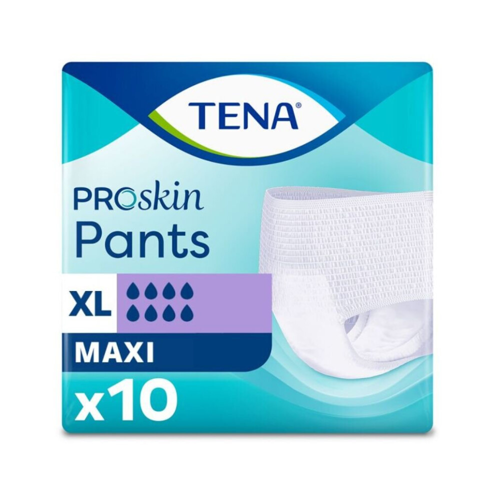 Tena Pants Maxi Extra Large Unisex Incontinence Underwear - 10 Pants, Tena006