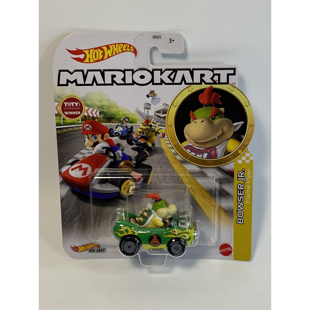 Mario Kart Bowser Jr Flame Flyer Hot Wheels HDB27