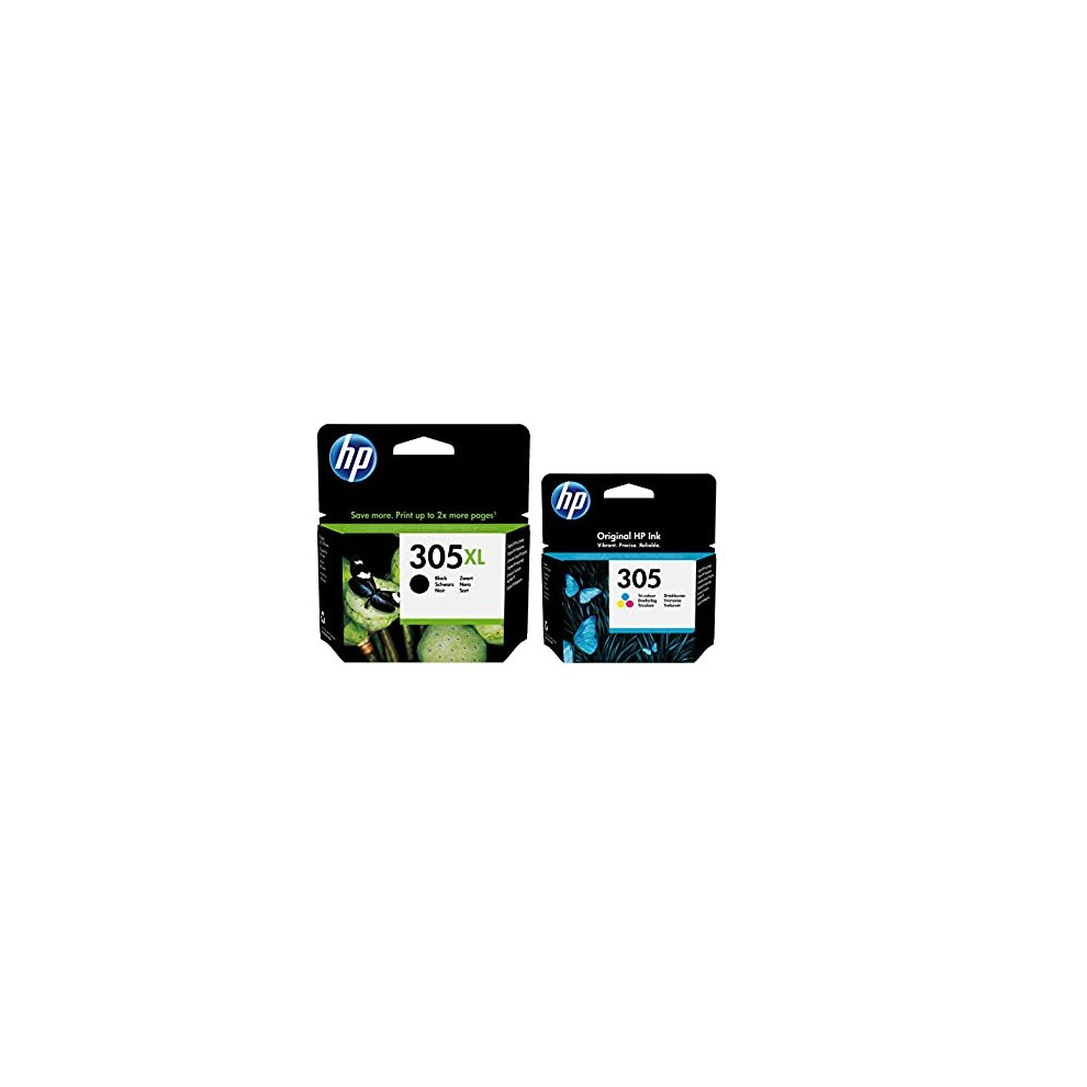 HP 305XL High Capacity Black (3YM62AE) & 305 Standard Capacity Colour (3YM60AE) Multipack