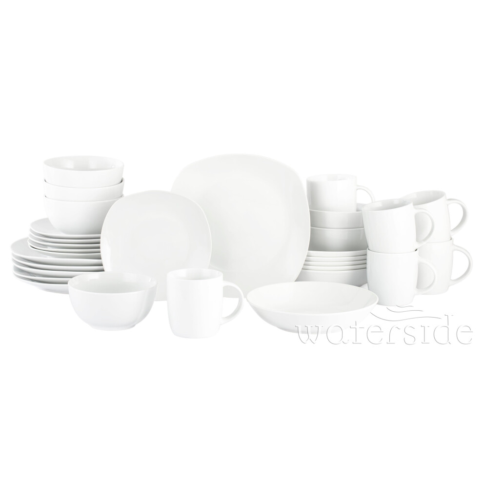 30pc White Everyday Dinner Set