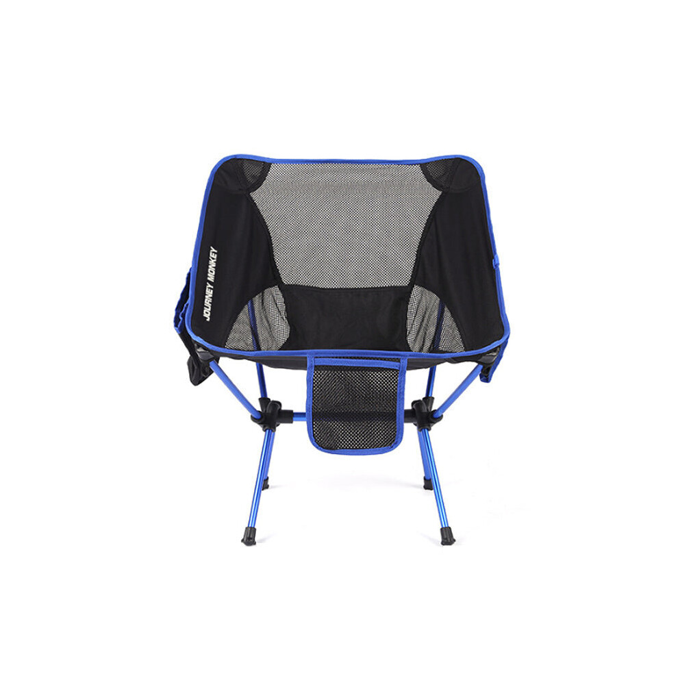 (Blue) Ultralight Outdoor Portable Folding Chair Max Load 120kg