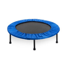 Foldable Muted Round Trampoline Kids Indoor Entertainment Adult Fitness Stability Training