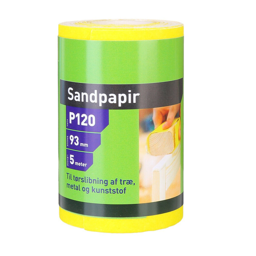(P120) 5M Sandpaper Roll P40/60/80/120/180 For Wood Paint Handicrafts Electronic Circuit Boards