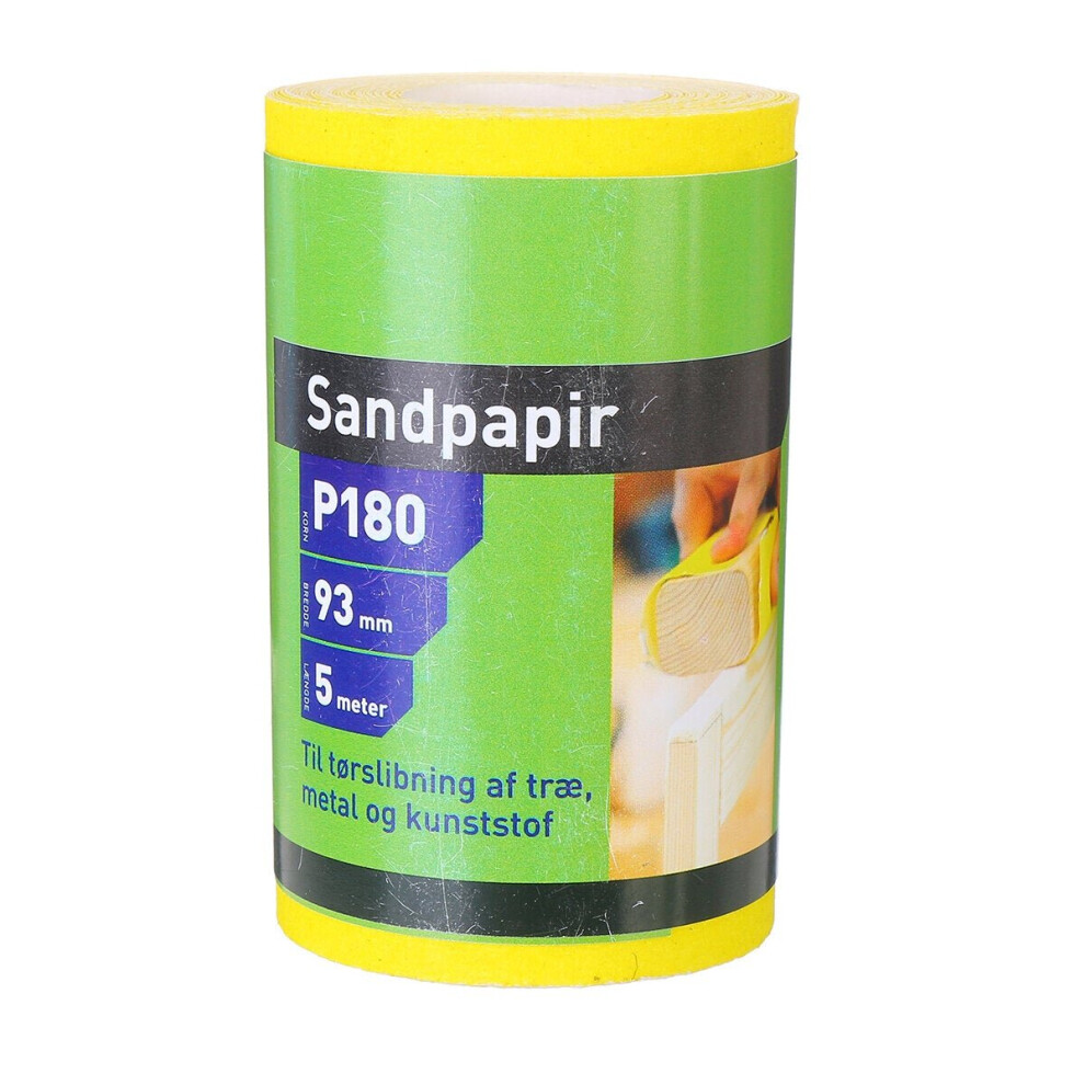 (P180) 5M Sandpaper Roll P40/60/80/120/180 For Wood Paint Handicrafts Electronic Circuit Boards
