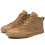 (White, 7.5) Men Vinatge Canvas Splicing Elastic Lace Up Ankle Boots 3