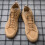 (White, 8.5) Men Vinatge Canvas Splicing Elastic Lace Up Ankle Boots 7
