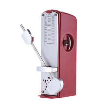 (Red) Portable Mini Mechanical Metronome Universal 11cm Height for Piano Guitar Violin Ukulele