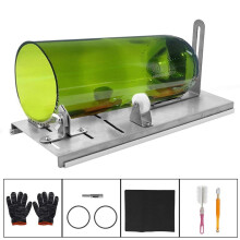 (3 wheels) DIY Glass Bottle Cutter Adjustable Sizes Metal Glassbottle Cut Machine