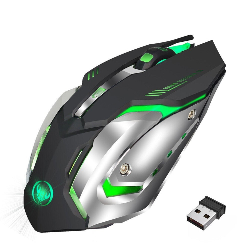 Wireless Mouse 2400 DPI Rechargeable 6 Breathing Backlight